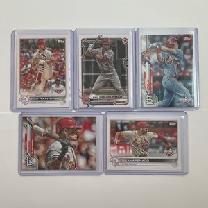 Lot of 5 St. Louis Cardinals Topps MLB Baseball Cards